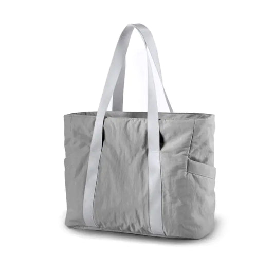 Large Capacity Women's Shoulder Bag with Yoga Mat Buckle