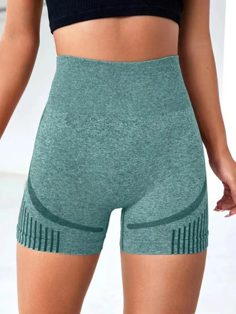 Seamless High-Waist Yoga Shorts