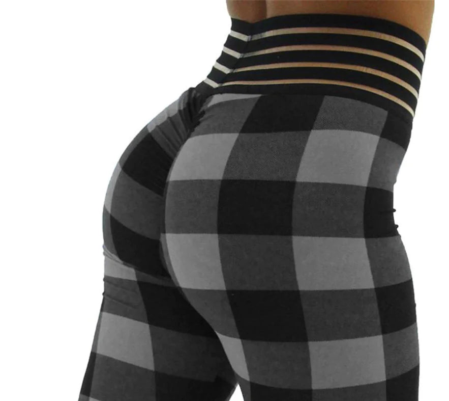 Leggings, Yoga Pants, Plaid Leggings