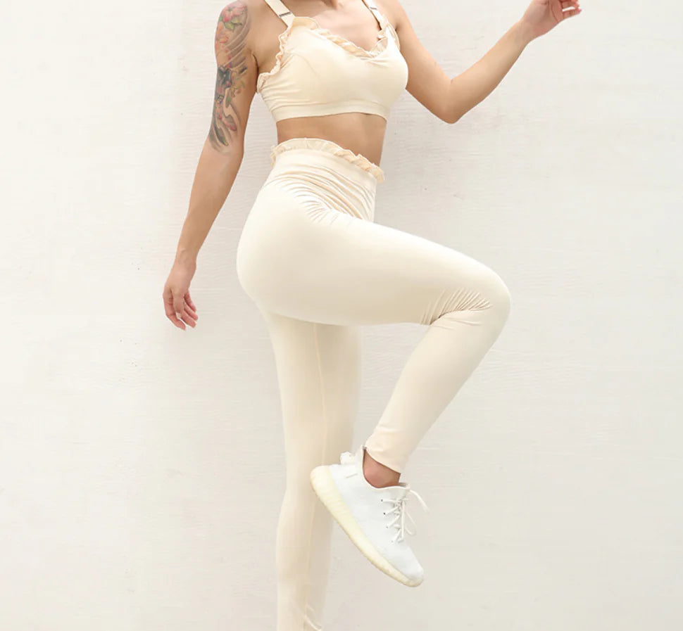 Lace Edge Yoga Set for Hot Yoga