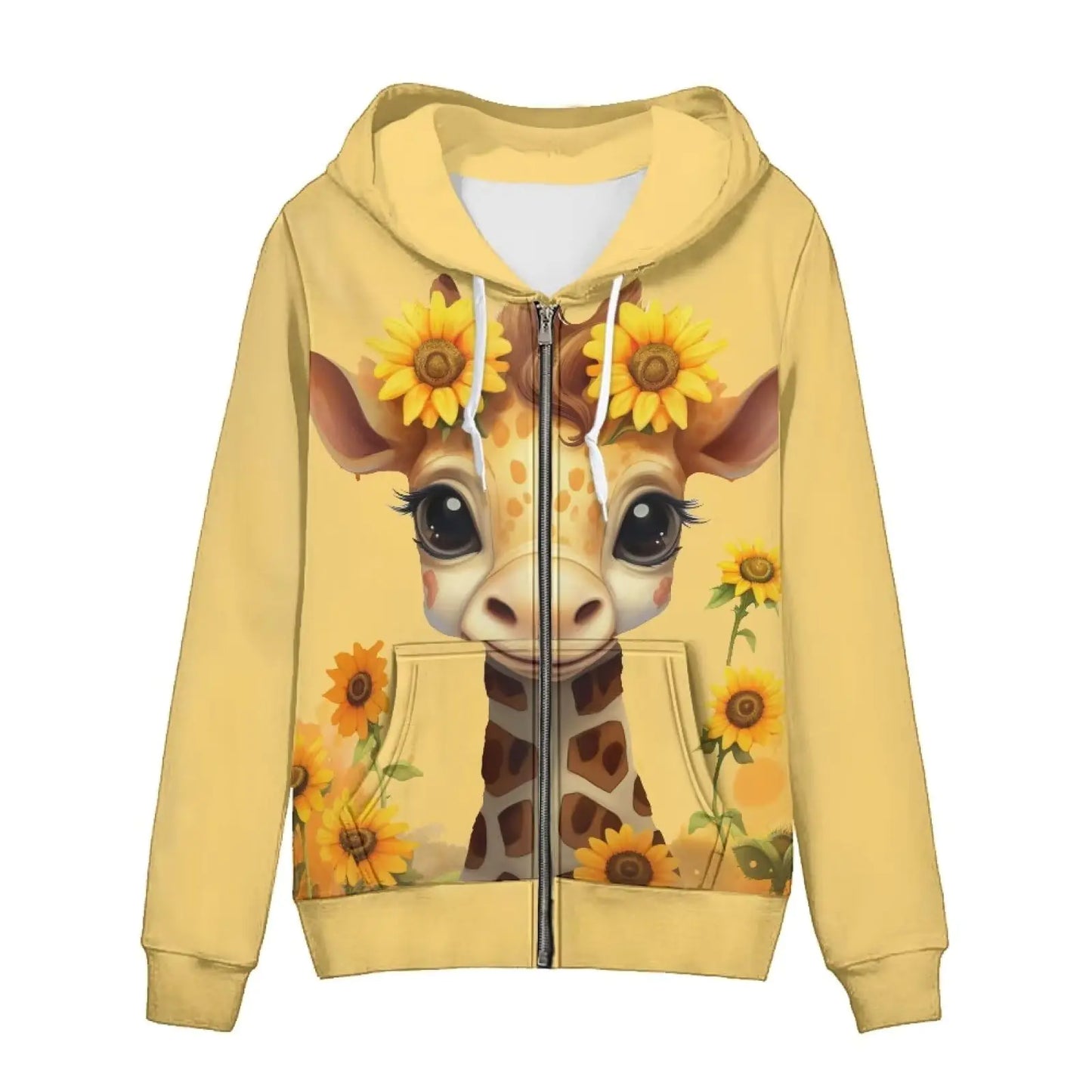 Sunflower Giraffe Hoodie
