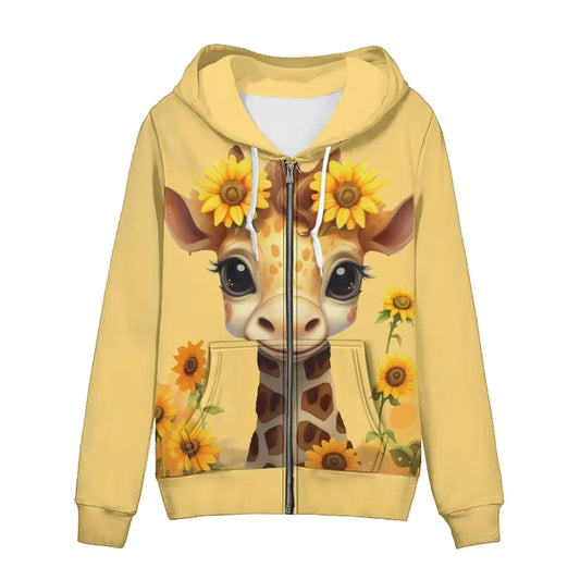 Sunflower Giraffe Hoodie