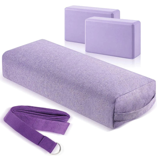 Yoga Bolster Pillows and Yoga Blocks