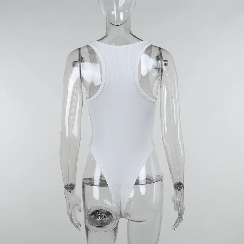 Casual Knitted Yoga Bodysuit